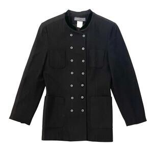 Vintage HERMAN GEIST Double Breasted Blazer Jacket - 100% Wool - Size 10